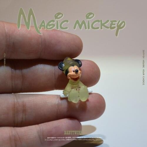 24PCS 2cm Disney Mickey magician translucent ornament model by cute doll