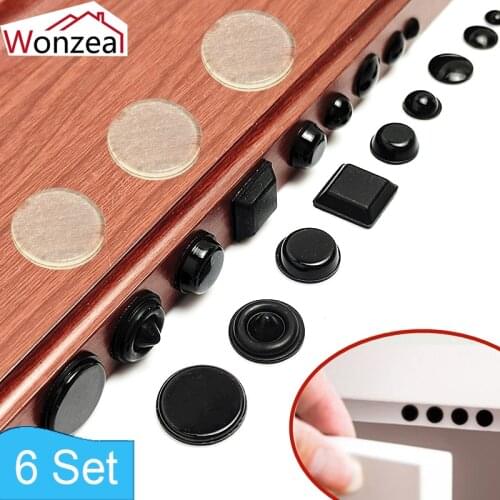 1Set Anticollision Granule Black Anti Slip Feet Pads Damper Self Adhesive Hemisphere Silicone Rubber Bumpers Soft Transparent