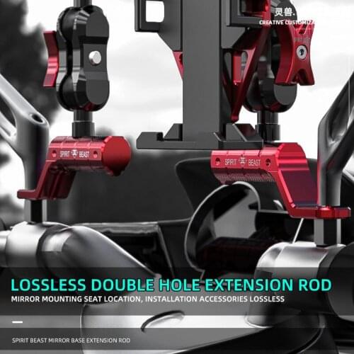 Cb190 Mirror Mount Extension Bracket Modification Accessories Suitable for Kawasaki Z400 Motorcycle Multi-function Crossbar