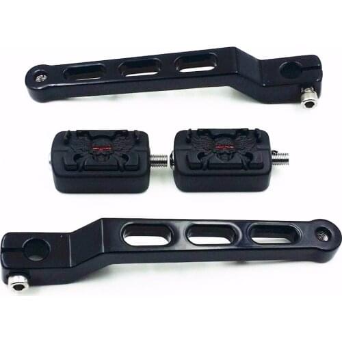 Black Skull Wing Peg Heel Toe Gear Shift Lever For 1986-2012 Harley Softail Touring