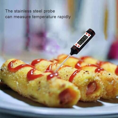 Electronic Digital Thermometer Instruments Hydrometer Meat Food Probe Kitchen Cooking Weather Station Temperature Sensor