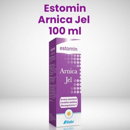Estomin Arnica Jel 100 ml - Purple Skin Cleans, It is used in post-operative bruises, It removes bruises, High Quality Original Product