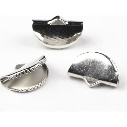 100pcs Gold/Nickel Plated Tassel Caps Leather Cord End Caps Tassel Crimp Connector DIY Jewelry Findings Accessories