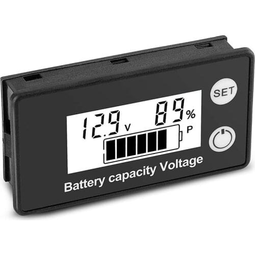 Battery Monitor,Golf Cart Battery Testers Digital Battery Capacity 8-100V Voltage Monitor Remaining Capacity Tester