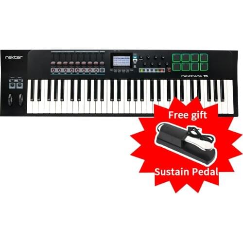 Nektar Panorama T6 61 Key USB MIDI Keyboard Controller