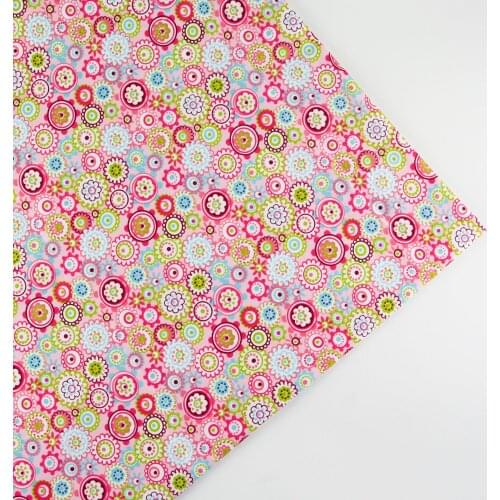 160cm x 50cm Pink flower print girls bedding fabric bundle DIY handmade sheet quilt cloth