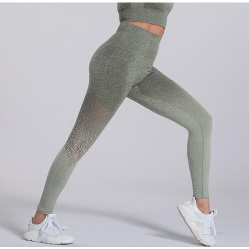 SALSPOR High-Waisted Sexy Pants Corset Leggings Sport Women Fitness Hollow Gradient Push Up Leggings Female Workout Sportswear