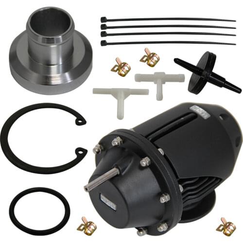 Universal BOV SQV SSQV 2 II Turbocharger Turbo Blow Off Valve JDM BLACK NEW