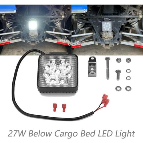 UTV For Polaris Ranger XP 1000 Standard & XP 900 CREW 2013-2019 27W Led Light Below Cargo Bed Backup Reverse Light Bar