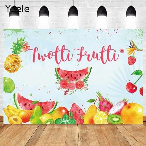 Yeele Summer Fruit Watermelon Pineapple Baby Birthday Party Photography Backdrop Vinyl Photographic Photo Background Photozone
