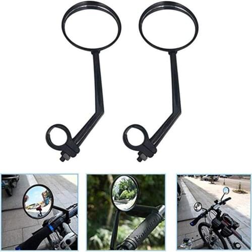2Pcs 360 Degree Rotation Bike Bicycle MTB Convex Handled Bar Rear View Mirror New Chic