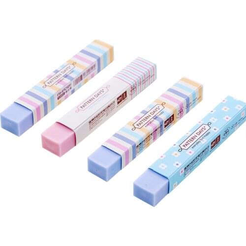 1PCS New Creative Stationery Supplies Kawaii Cartoon Pencil Erasers for Office School Kids Prize Writing Drawing Student Gift