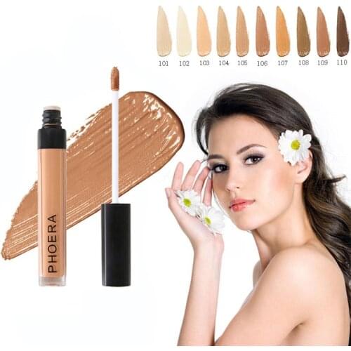 10 Colors Waterproof Liquid Foundation Concealer Cosmetic Tools Scars Acne Full Coverage Concealer Makeup Foundation Cream TSLM1