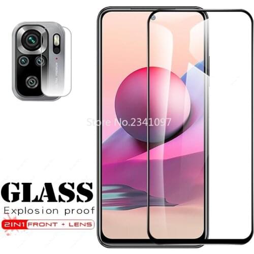 2in1 Tempered Glass For Xiaomi mi f3 Redmi note 10s 10 pro 10pro screen protector camera lens glass film for redmi note10 pro