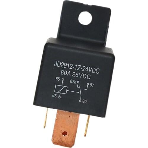 80A/28V Car Changeover Relay 5Pins SPDT Switch JD2912-1Z-24VDC For Car Boat