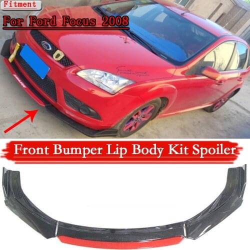 Car Front Bumper Lip Diffuser Chin Bumper Spoiler Splitters Body Kit Protector Detachable For Ford For Focus 2008