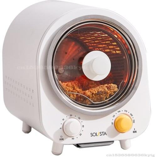 220V/600W Drum Electric Oven Household Skewers Multi-function Automatic Baking Machine Mini Electric Oven