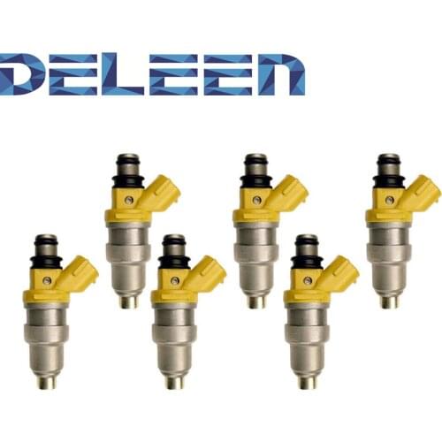 Deleen 6x High impedance Fuel Injector 23250-70040 For Toyota Car Accessories