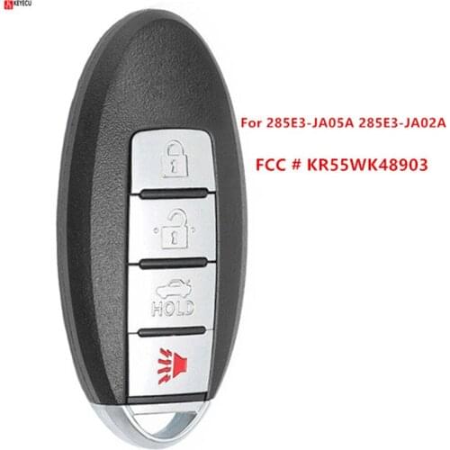 For Infiniti G25 G35 G37 Q60 2007 2008 2011 2009 2012 2013 4 Button Smart Car Remote Key 315Mhz with PCF7952A Chip KR55WK48903
