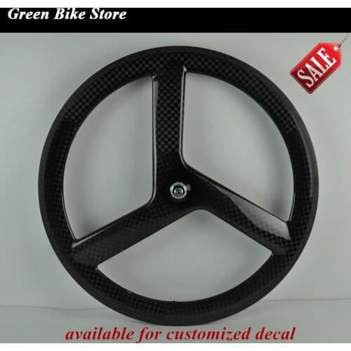 Hot sale tri spoke road wheel carbon 3 spoke wheels 700c fixied gear wheel 3spoke bike track wheel