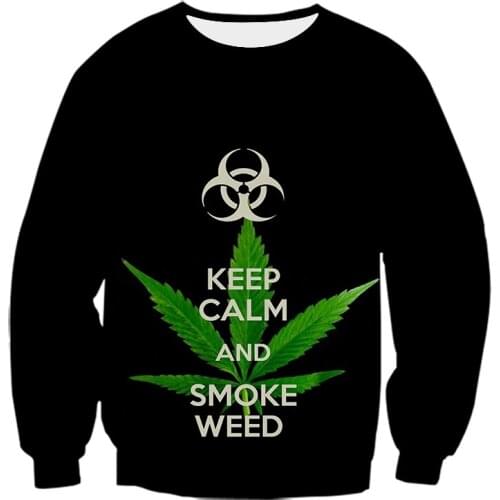 Jumeast Brand Men/Women 3D Hoody Printed Tobacco Weeds Sleeve Funny drugs casual Sport Pullover Fashion Spring Zipper Hoodies