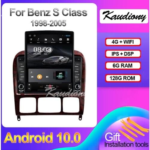 Kaudiony 9.7" Android 10 6+128GB For Mercedes Benz S Class W220 S280 S320 S350 S400 S430 S500 S600 S55 AMG Car DVD Playe GPS 4G