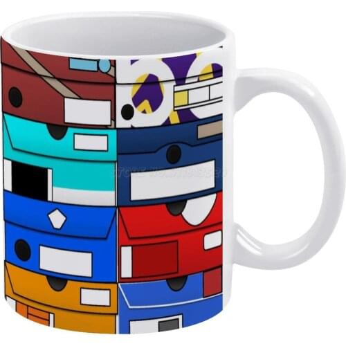Sneaker Head White Mug Ceramic Mug Creative Mug Shoes Sneakers Sneaker Head Sneakerhead Basketball Kicks Heat Boxes