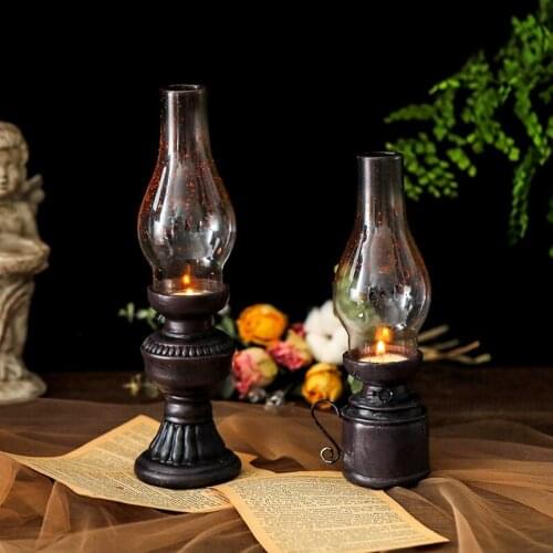 Kerosene Lamp Candle Holders Glass for Birthday Decoration Decorative Handmade Wedding Candle Holder