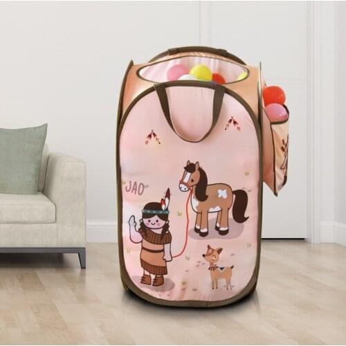 Artfunning Childrens toy storage basket ocean ball pool bobo ball baby ocean ball large-capacity debris sorting storage tube