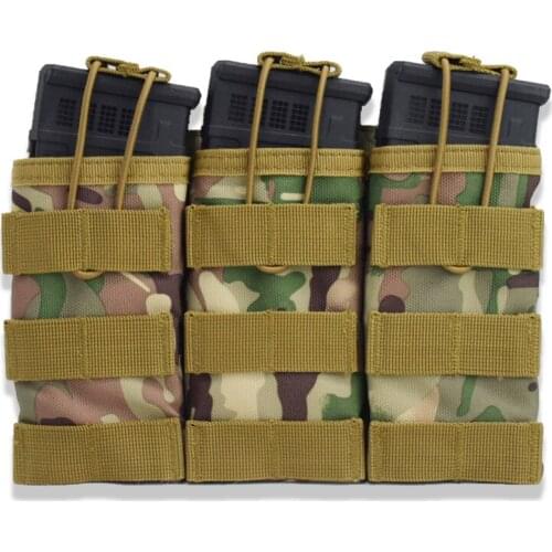 Nylon Tactical Triple Cartridge Bag Paintball Airsoft Pouch Single/Double Magazine Pouch Hunting MOLLE Vest Accessories