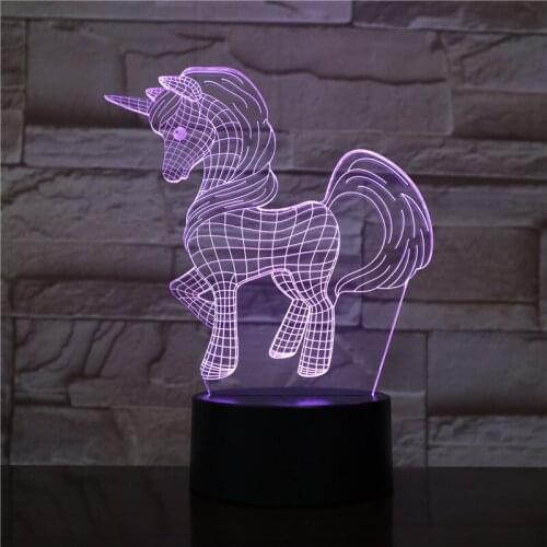 Nighdn 3d Lamp Night Light Home Decor Unicorn Table Lamp Bedside Light Holiday Gifts for Kids Birthday Present Boys Girlss
