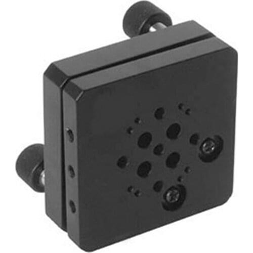 PQ230-5 precision manual tilting table (double axis), table size 55*55mm, adjustment range pitch +5 degrees