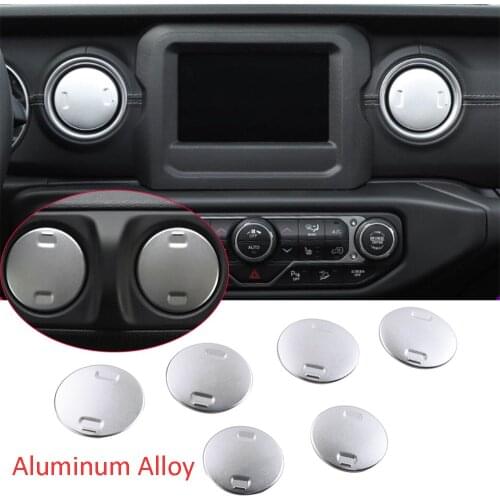 Alloy Dashboard Rear Air Vent Trim For Jeep Wrangler JL JT Gladiator