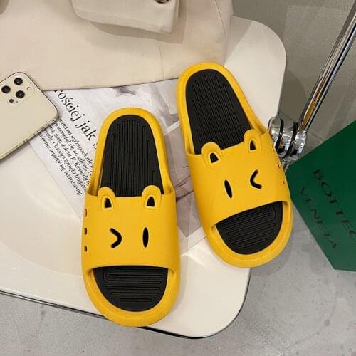 Summer Women Indoor Slippers Couples Shoes Cartoon Dog Flip Flops Female Non-slip Bathroom Slippers Zapatillas De Hombre WSH3833
