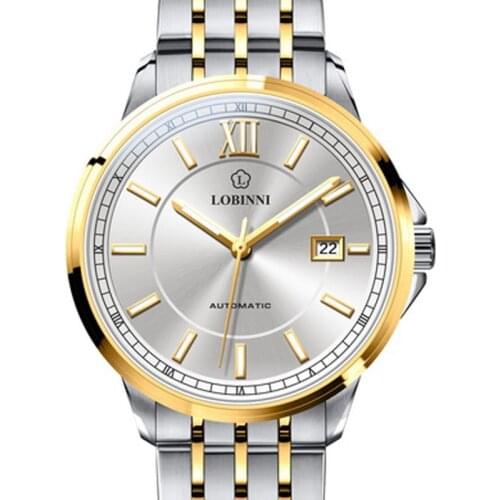 Switzerland LOBINNI Luxury Brand Men Watches Sapphire relogio Japan Import NH35A SIIO Automatic Mechanical MOVT Clock L9003M-1