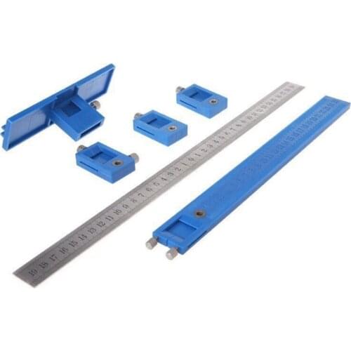 Drill Punch Locator Adjustable Drilling Dowelling Hole Saw Locator Hand Tool