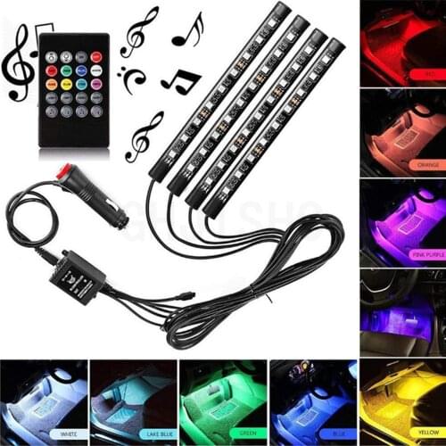 Car LED Strip Styling Decorative with USB Ambient Light Flexible Atmosphere Lamps Exterior Modification Auto Interior Accessorie