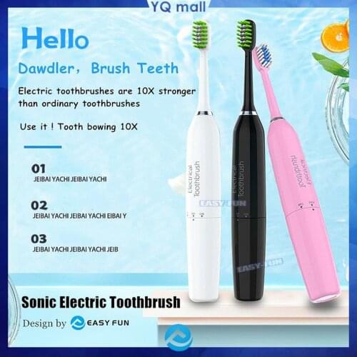 Smart Waterproof Sonic Electric Toothbrush Portable Soft Hair Tooth Care Electric Toothbrush For Adults