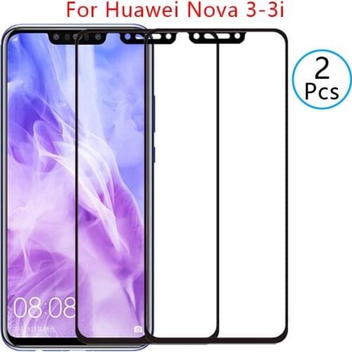 9d screen protector tempered glass case for huawei nova 3 3i cover on huawey huwei nova3i nova3 i i3 protective phone coque bag