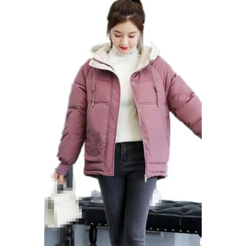 ZG1295 2020 New autumn winter women fashion short style loose thicken keep warm cotton-padded jacket coat cheap wholesale