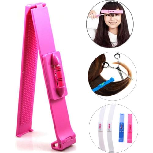 2 pcs/set Hair Bangs DIY Clips Rulers Hair Bangs Cutting Trimming Tools Women Girls Pro and Home Use Hair Styling Accessories