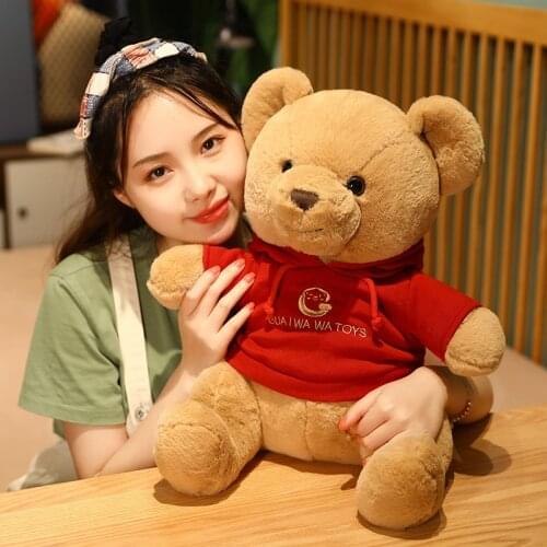 25-45cm High Quality Toy Cartoon Teddy Bear with Sweater Plush Toys Stuffed Plush Animals Bear Doll Birthday Gift For Children