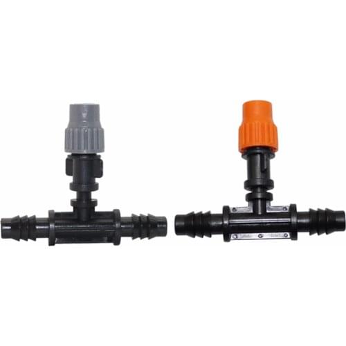 5 sets Atomized Mist Sprayer with 6mm to 8mm Tee Connectors Garden Irrigation Systems Greenhouse Agriculture Nozzles