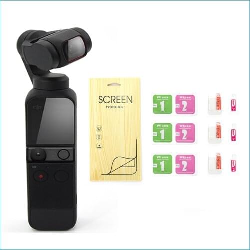 6PCS 3sets for DJI Osmo Pocket 2 Screen Protector Accessories Lens Protective Film Gimbal Cover for DJI Osmo Pocket2 Action Came