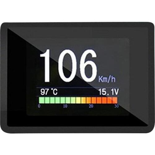 OBD 2 HUD Head-Up Display Car 9-18V DC Digital Computer Display Speedometer Fuel Consumption Meter Temperature Gauge Alarm