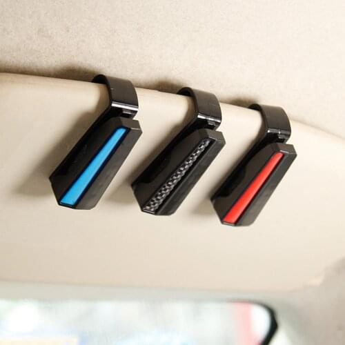Car Sun Visor Ticket Credit Card PC Material Glasses Clip Auto Fastener Holder Universal Car Styling Accessories Interior