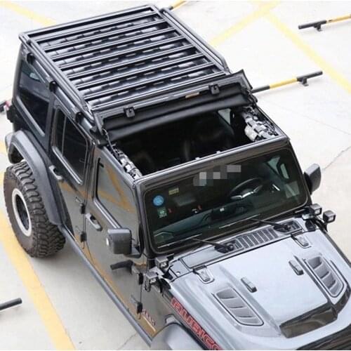 Cargo Carrier Roof Rack Aluminum Alloy for Jeep Wrangler JL 2018