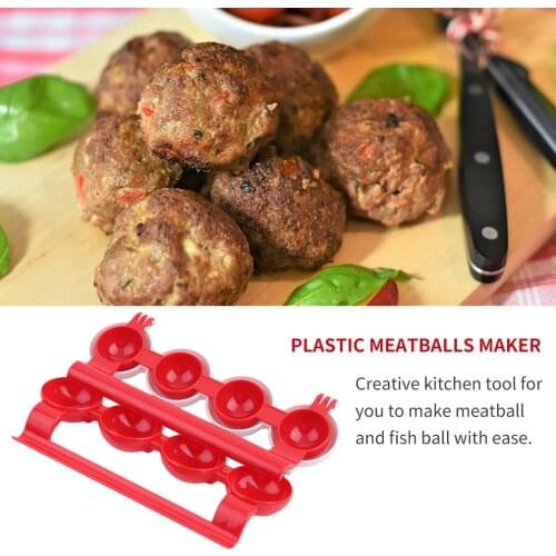 Plastic Meatballs Maker Household Kitchen Accessories Plastic Meatball Maker Fish Balls Mold DIY Stuffed Meatballs Cooking Tool