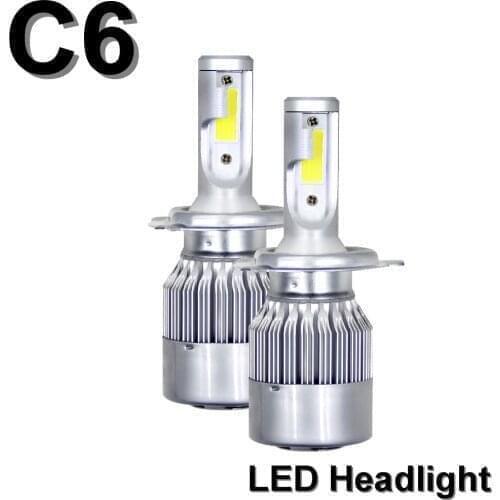 C6 Car Headlight H7 H4 H11 H1 9005 9006 HB2 HB3 12V 110W 6000K 8000LM Turbo Led Lights COB bulbs Auto Headlamp car front light
