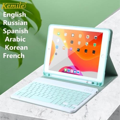 Keyboard Case For ipad Air 4 10.9 2020 Case Keyboard W pencil holder For iPad Pro 11 2020 Air 3 10.5 8th 10.2 2020 case Keypad